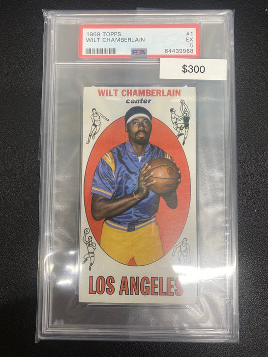 1969 Topps Wilt Chamberlain PSA 5