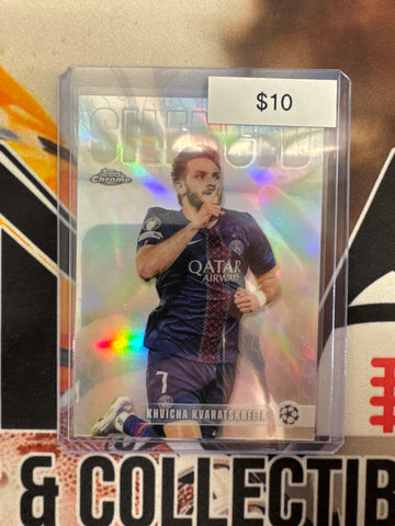2026 Topps Chrome Champions League Khvicha Kvaratskhia Silenced