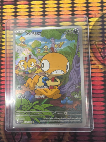 Pokémon Scraggy Illustration Rare White Flare 138/086