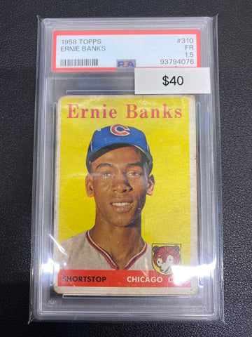 1958 Topps Ernie Banks PSA 1.5