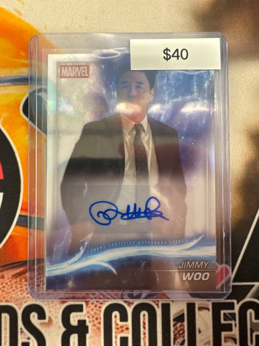 2025 Topps Marvel Studios Chrome Autograph Randall Park As Jimmy Woo