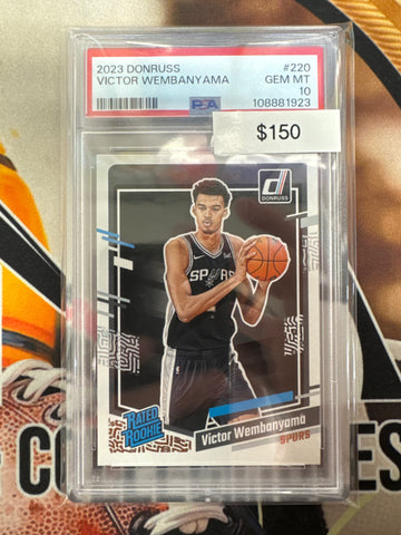 2023 Panini Donruss NBA Victor Wembanyama Rated Rookie PSA 10