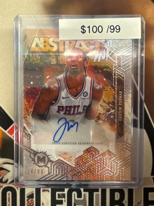 2026 Topps Motif Basketball Tyrese Maxey Abstract Ink Signatures Refractor /99