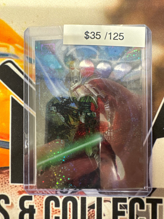 2025 Topps Star Wars Galaxy General Grievous Speckle Refractor /125