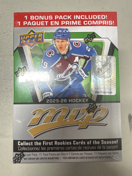 2025-26 Upper Deck MVP NHL hockey blaster