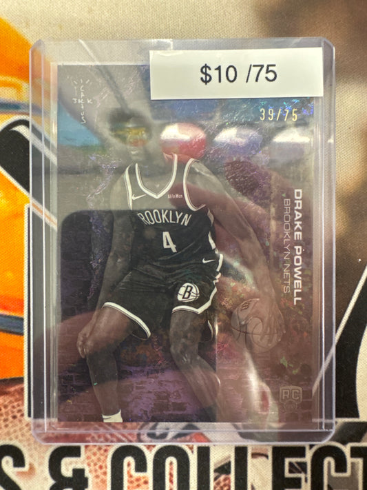 2026 Topps Chrome NBA X Cactus Jack Drake Powell Rookie Purple Speckle Refractor /75