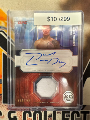 2026 Topps Knockout UFC Daniel Zellhuber Autograph Relic Refractor /289
