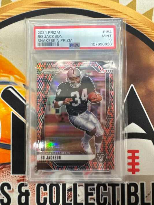 2024 Panini Prizm NFL Bo Jackson Snakeskin Prizm PSA 9