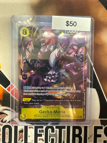 One Piece Gecko Moria OP14-104 The Azure Sea’s Seven Alternate Art NM