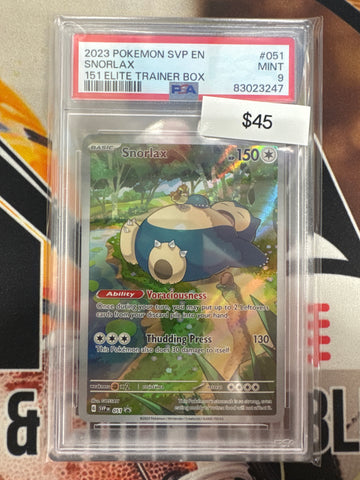 Pokémon Snorlax Illustration Rare Promo 051 PSA 9