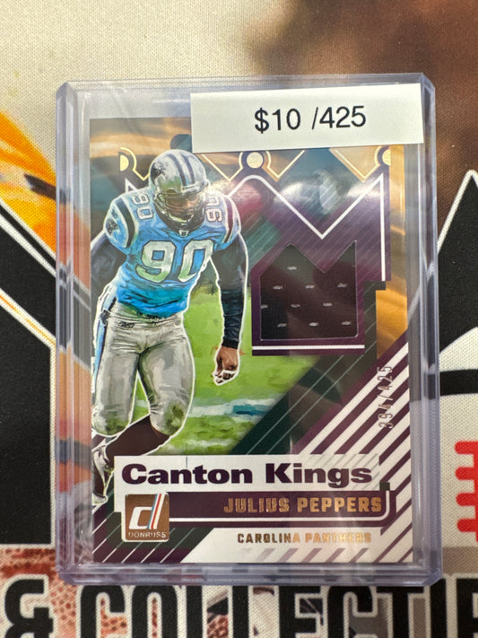 2025 Panini Donruss NFL Julius Peppers Canton Kings Relic /425