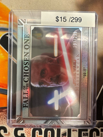 2025 Topps Star Wars Masterwork Fall Of The Chosen One “Do It” Refractor /299