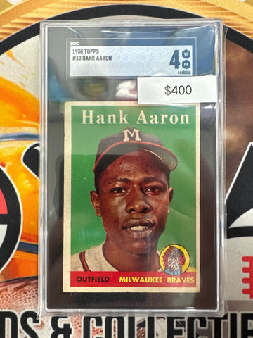 1958 Topps MLB Hank Aaron SGC 4
