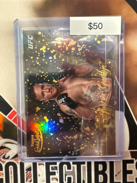 2024 Topps Gold Label UFC Justin Gaethje Gold Splatter SSP