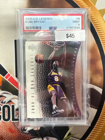 2000 Upper Deck Legends Basketball Kobe Bryant PSA 9