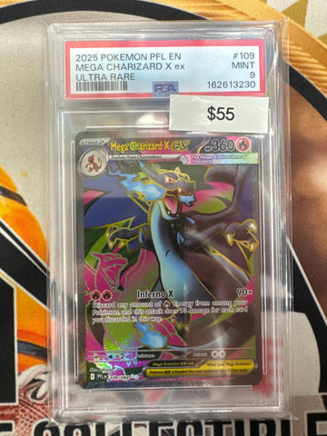Pokemon Mega Charizard ex 109/094 Phantasmal Flames Ultra Rare PSA 9