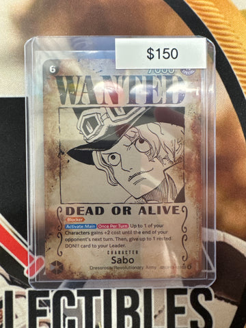 One Piece Sabo (Wanted Poster) OP13-120 Secret Rare Carrying On His Will NM