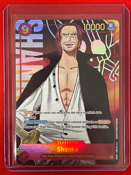 One Piece Shanks Secret Rare Parallel Romance Dawn OP01-120