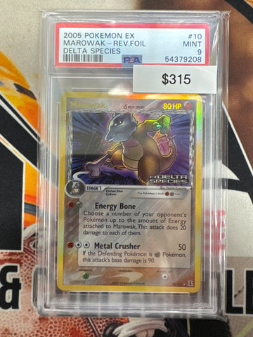 Pokemon Marowak Delta Species Reverse Holo 10/113 PSA 9