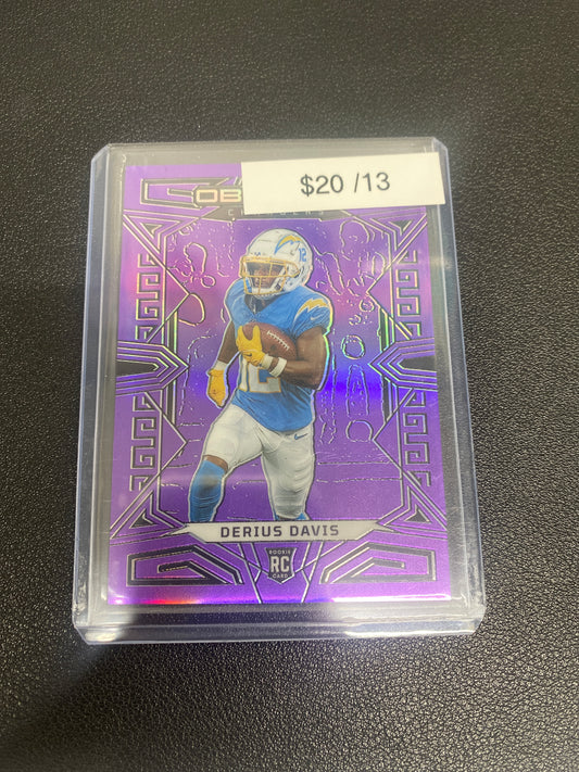 2023 NFL Obsidian Derius Davis Purple Rookie /13