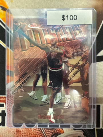1998 Topps Finest NBA Michael Jordan Finishers W/ Protective Coating