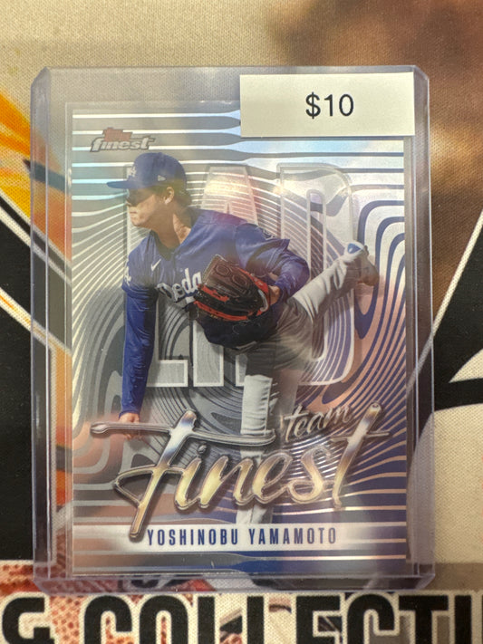 2026 Topps Finest MLB Yoshinobu Yamamoto Team Finest Base Insert