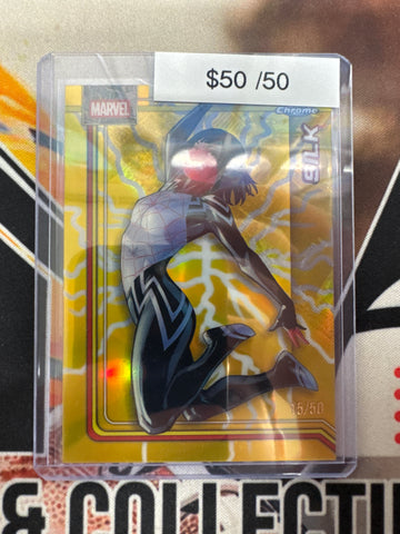 2026 Topps Chrome Marvel Silk Storm Lightning Gold Refractor /50