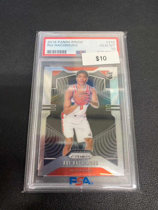 2019 Panini Prizm Rui Hachimura Rookie PSA 10