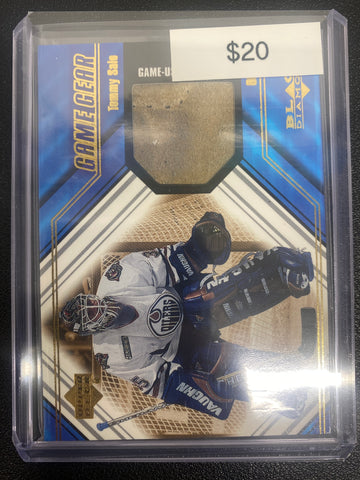 2000 Upper Deck Black Diamond Tommy Salo Game Used Blocker