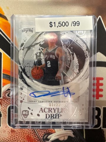 2026 Topps Motif Basketball Dylan Harper Rookie Acrylic Drip Autograph Refractor /99