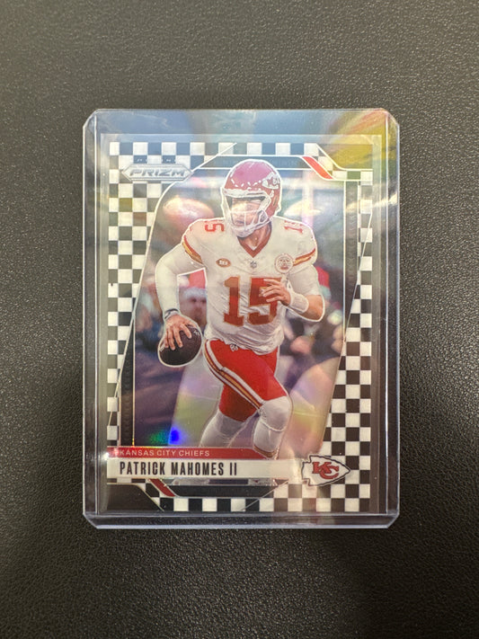 2024 Panini Prizm NFL Patrick Mahomes II Black & White Checkerboard SSP