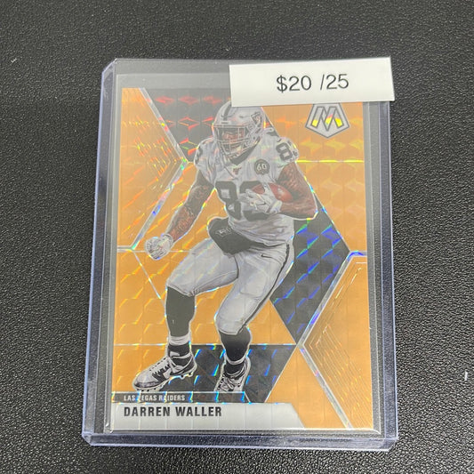 2020 NFL Mosaic Darren Waller Orange Fluorescent /25