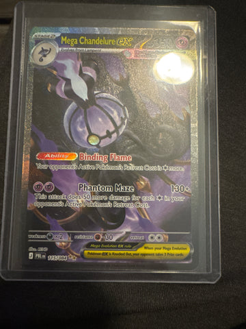 Pokemon Mega Chandelure ex 115/084 Pitch Black