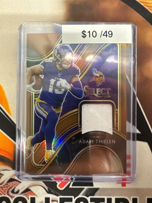 2020 Panini Select NFL Adam Thielen Bronzd Relic /49