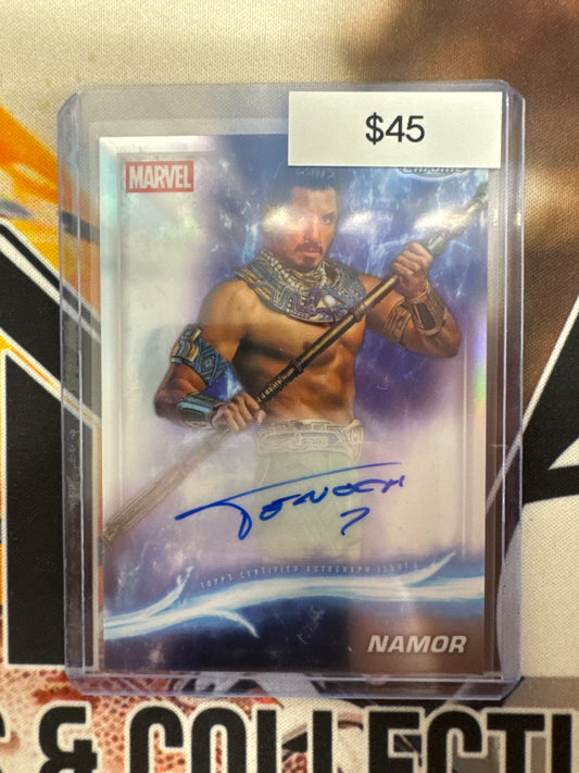 2025 Topps Marvel Studios Chrome Autograph Tenoch Huerta Mejia As Namor