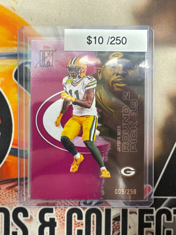2025 Topps Signature Class NFL Jayden Reed Pink Refractor /250