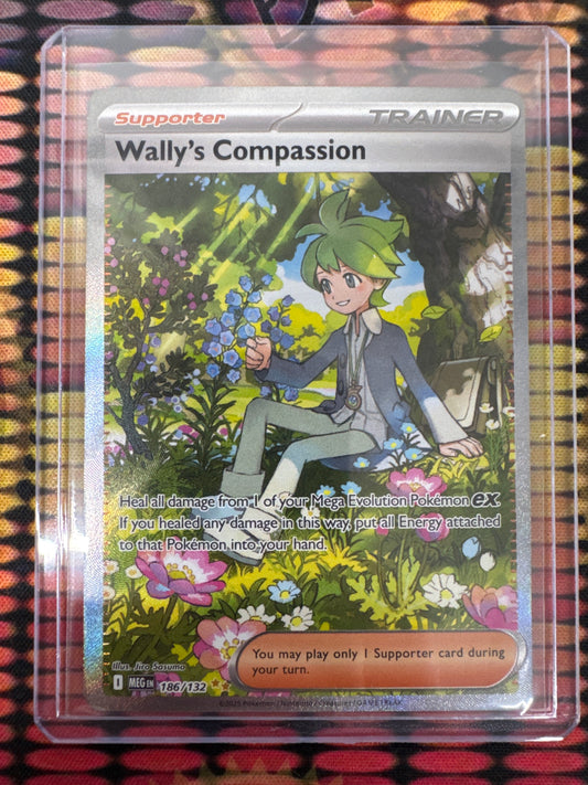 Pokémon Wally’s Compassion Special Illustration Rare Mega Evolution 186/132