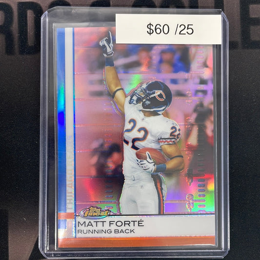 2009 NFL Matt Forte Topps Finest Refractor /25