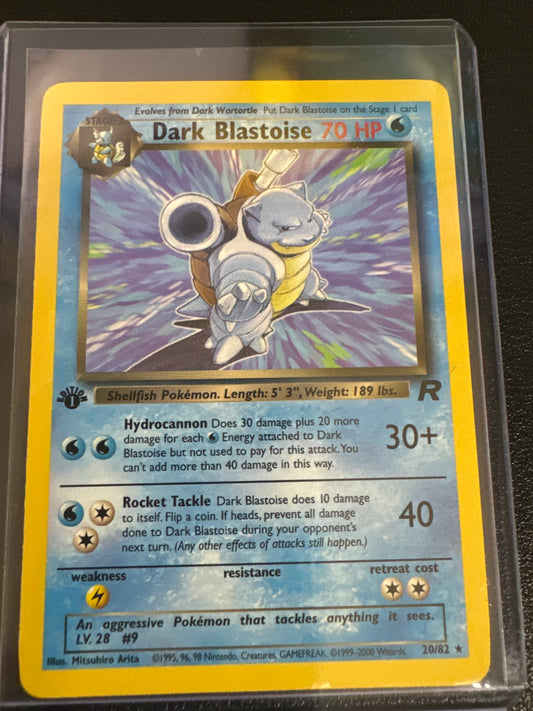 Pokémon Dark Blastoise 1st edition 20/82