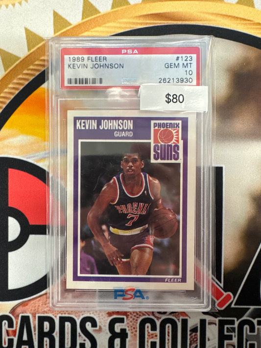 1989 Fleer NBA Kevin Johnson PSA 10