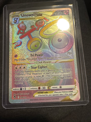 Pokémon Unown VSTAR 199/195 Silver Tempest