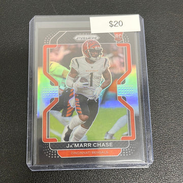 2021 NFL Prizm Ja’Marr Chase Black Silver Rookie