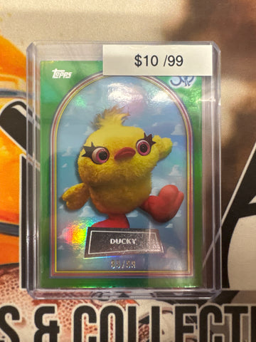 2026 Topps Toy Story 30th Anniversary Ducky Green Foil /99
