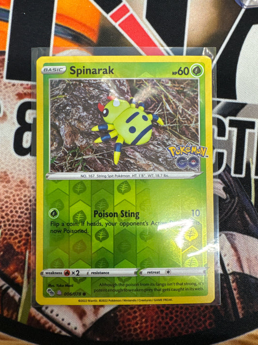 Pokemon Spinarak 006/078 Peelable ditto Pokemon Go