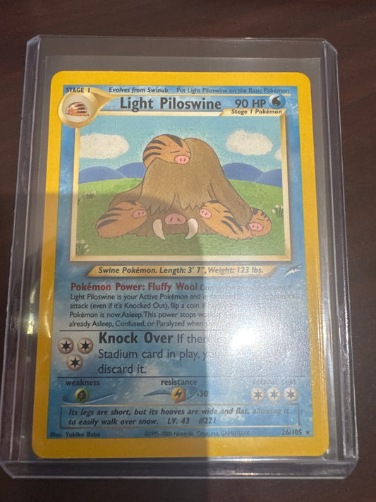 Pokemon Light Piloswine 26/105 Neo Destiny