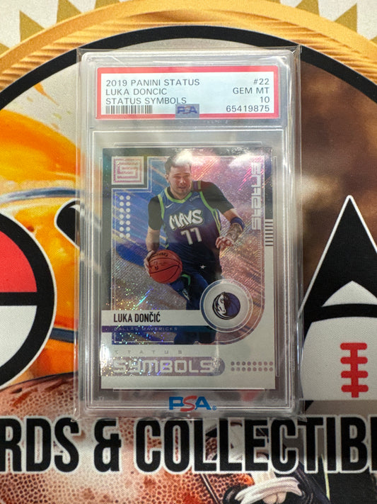 2019 Panini Status NBA Luka Doncic Status Symbols PSA 10