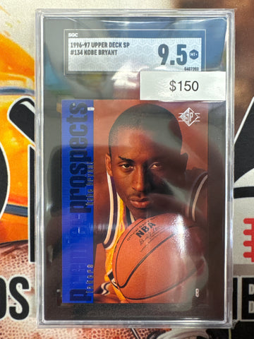1996-97 Upper Deck SP Basketball Kobe Bryant Rookie SGC 9.5