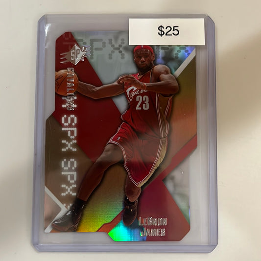 2008 SPx LeBron James SPx die cut