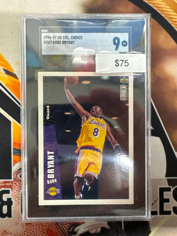 1996 Upper Deck Collectors Choice Kobe Bryant Rookie SGC 9