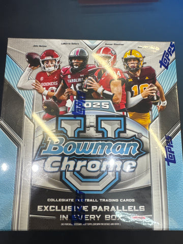 2025 Bowman Chrome U football mega box